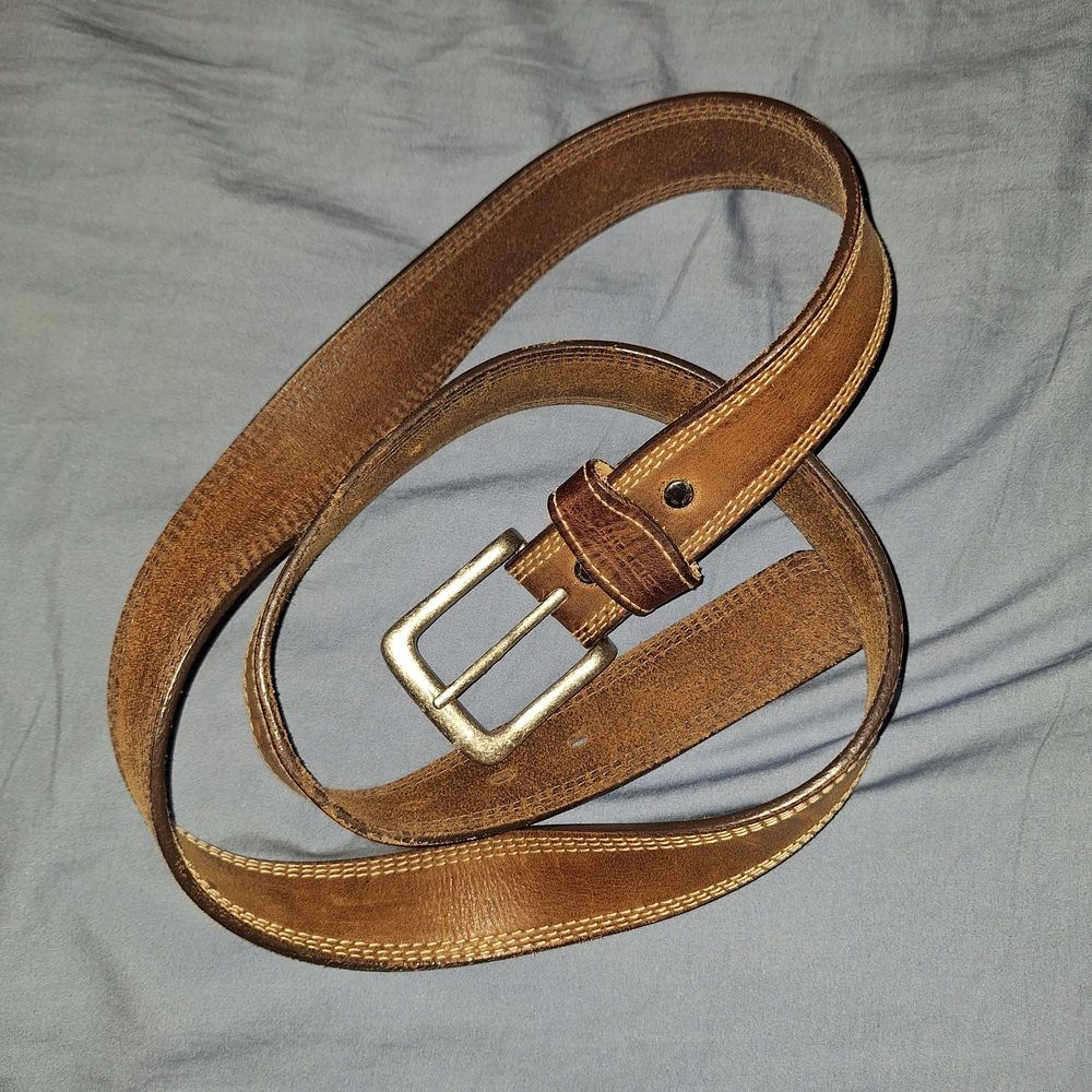 Men's Brown Leather Belt